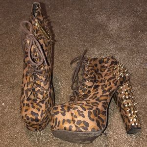 Booties leopard